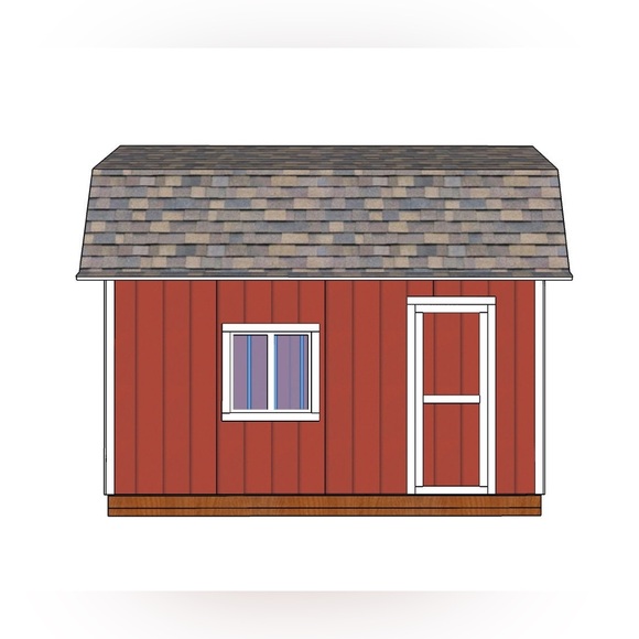 12x16 Barn Shed Plans - Picture 4 of 4